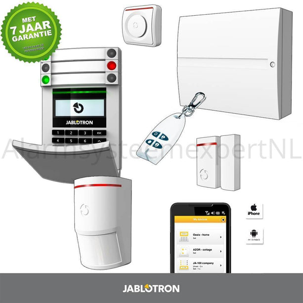 Jablotron Jablotron JA103KR zonder GSM module + LAN Draadloos alarmsysteem KIT (A)