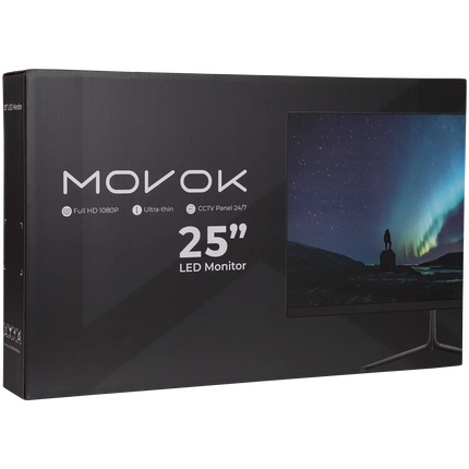 Movok Full HD LED monitor 25 inches with 2 speakers