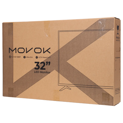 Movok Full HD LED monitor 32 inches with 2 speakers