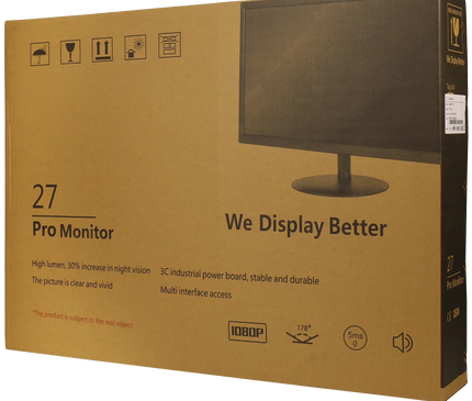 Movok Movok Full HD LED-Monitor 27-Zoll mit 2 Lautsprechern