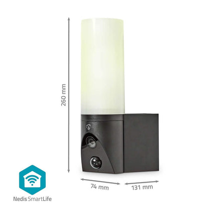 Nedis Nedis 2Mp SmartLife WiFi Camera (draaibaar) voor buiten met geïntegreerde Led Lamp