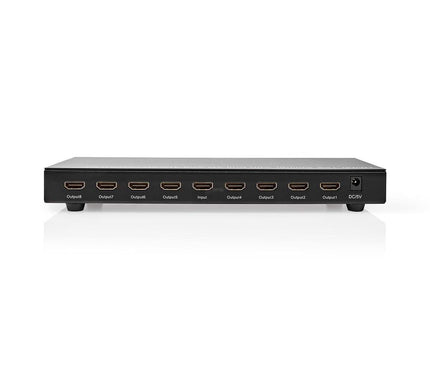 Nedis Nedis 8-Poorts HDMI splitter 8x HDMI Output 4K@30Hz 3.4 Gbps Metaal Antraciet