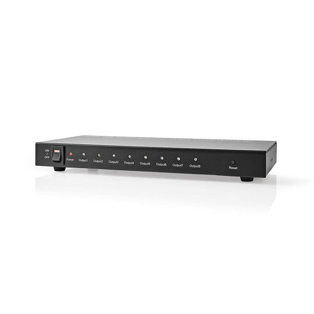 Nedis Nedis Nedis 8-Port HDMI Splitter 8x HDMI Output 4K@30Hz 3.4 Gbps Metal Anthracite