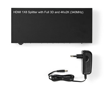 Nedis Nedis 8-Poorts HDMI splitter 8x HDMI Output 4K@30Hz 3.4 Gbps Metaal Antraciet