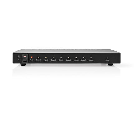 Nedis Nedis 8-Poorts HDMI splitter 8x HDMI Output 4K@30Hz 3.4 Gbps Metaal Antraciet