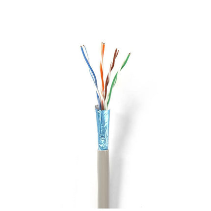 Nedis Nedis Câble réseau CAT6 F/UTP, 50 mtr sur bobine, 100% cuivre, conducteurs rigides