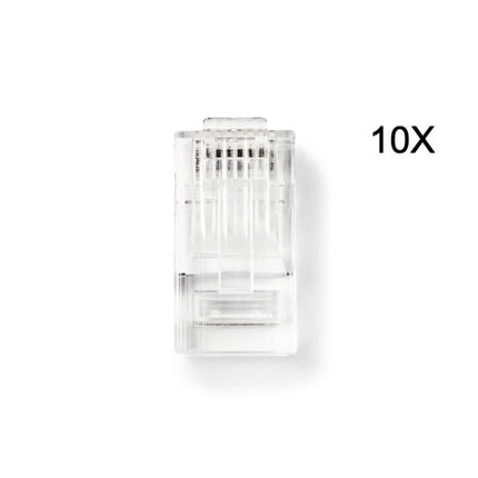 Nedis Nedis Connecteur RJ45 CAT6, doré 10 pièces, conducteur solide
