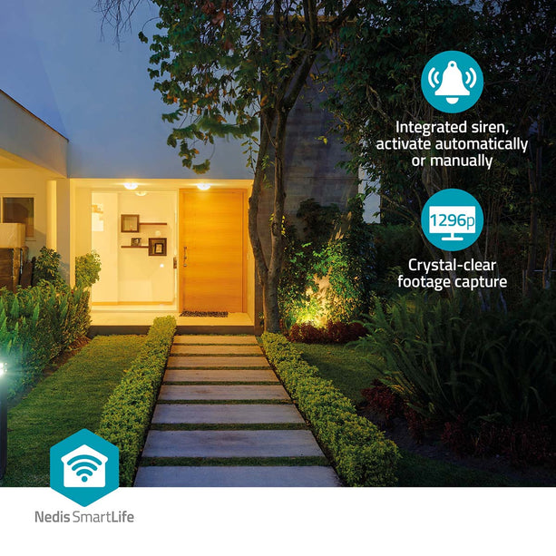 Nedis Nedis SmartLife 3MP PTZ Camera voor buiten met WiFi en batterij