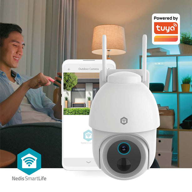 Nedis Nedis SmartLife 3MP PTZ Camera voor buiten met WiFi en batterij