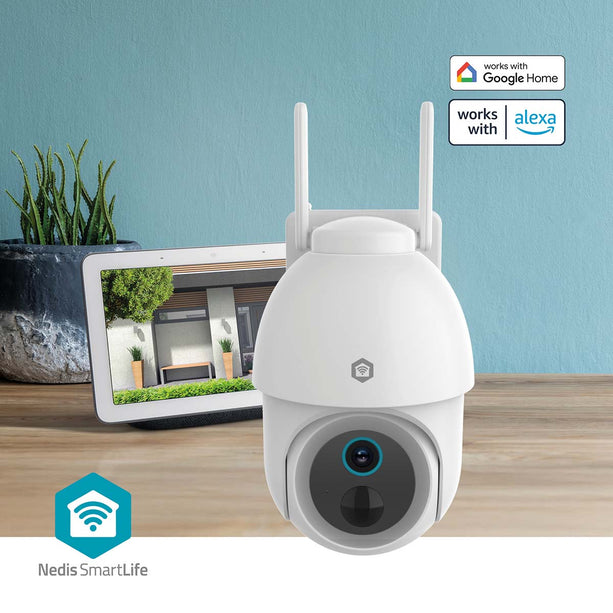 Nedis Nedis SmartLife 3MP PTZ Camera voor buiten met WiFi en batterij