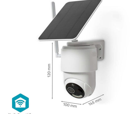 Nedis SmartLife 4G Caméra PTZ pour l'extérieur avec panneau solaire et batterie
