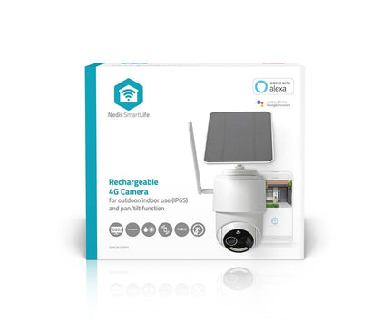 Nedis SmartLife 4G Caméra PTZ pour l'extérieur avec panneau solaire et batterie