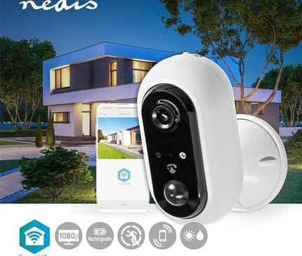 Nedis Nedis SmartLife Camera pour l'extérieur Wi-Fi Full HD IP65 Cloud / MicroSD