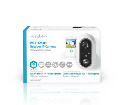 Nedis Nedis SmartLife Camera pour l'extérieur Wi-Fi Full HD IP65 Cloud / MicroSD