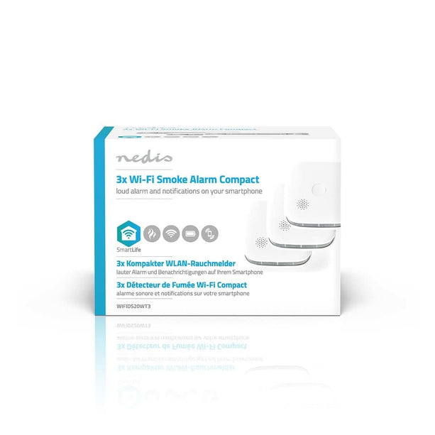 Nedis Nedis SmartLife Rookmelder set van 3 stuks incl. vervangbare batterijen