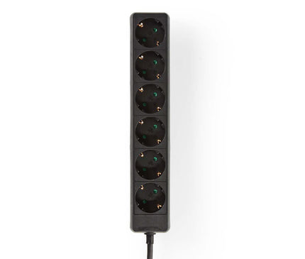 Nedis Nedis Socket with grounding, 16 A, 6-way, 1.5m