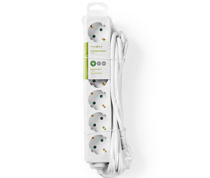 Nedis Nedis Stekkerdoos met randaarde, 16 A, 6-wegs, 3m