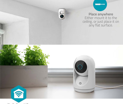 Nedis Nedis Wi-Fi Smart IP Camera HD Pan Tilt Function