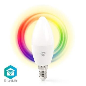 Nedis Nedis Wi-Fi smart LED-lamp | Full Colour en Warm-Wit | E14