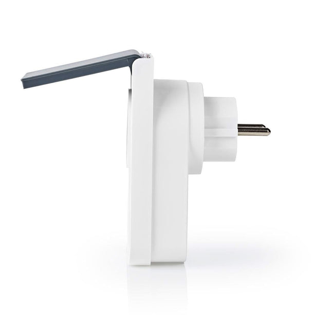 Nedis Nedis Wi-Fi Smart Stekker voor Buiten | Spatwaterbestendig | IP44 | Verbruiksmonitor | Schuko Type F | 16 A