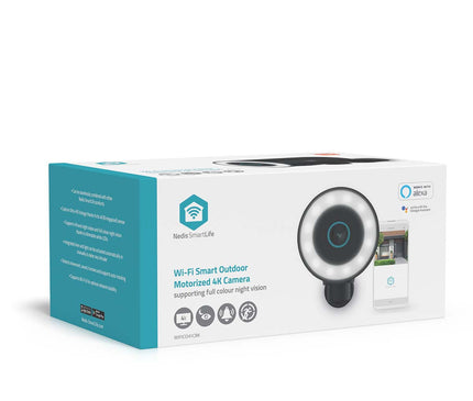 Nedis Nedis Wi-Fi Smartlife 8Mp 4K IP-camera voor buiten met spotlight, vaste voeding