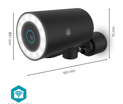 Nedis Nedis Wi-Fi Smartlife 8Mp 4K IP-camera voor buiten met spotlight, vaste voeding