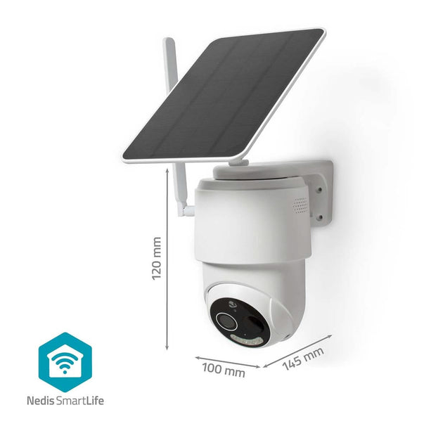 Nedis SmartLife 4G PTZ Camera voor buiten met zonnepaneel en batterij