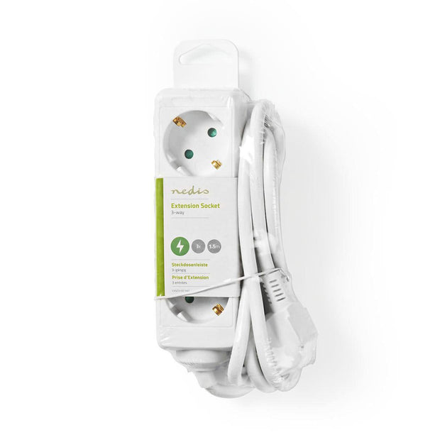 Nedis Stekkerdoos met randaarde, 16 A, 3-wegs, 3m
