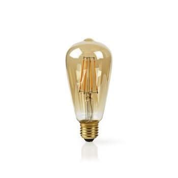 Nedis Wi-Fi Smart LED Filament Lamp | E27 | ST64 | 5 W | 500 lm