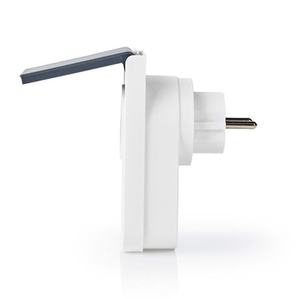 Nedis Wi-Fi Smart Stekker voor Buiten | Spatwaterbestendig | IP44 | Verbruiksmonitor | Schuko Type F | 16 A