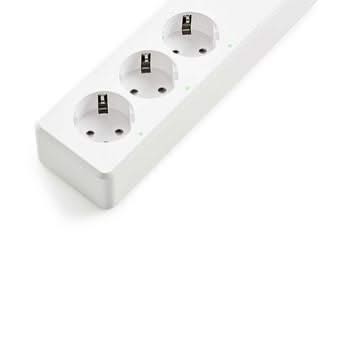 Nedis Wi-Fi Smart Stekkerdoos | 3x Schuko Type F | 4x USB | 16 A
