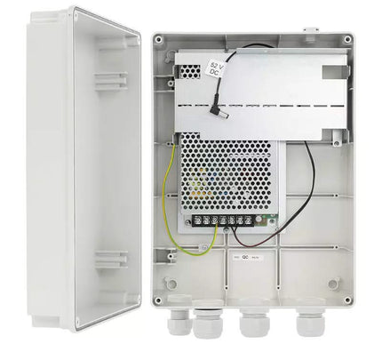 Pulsar SWSH120 ABS-Gehäuse IP56 mit 52VDC/120W Stromversorgung für PoE-Switch