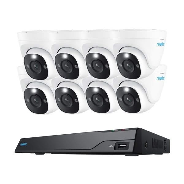 Reolink NVS16-8MD8, slimme 8MP PoE Cameraset met 8 x Turret, NVR met 4TB HDD