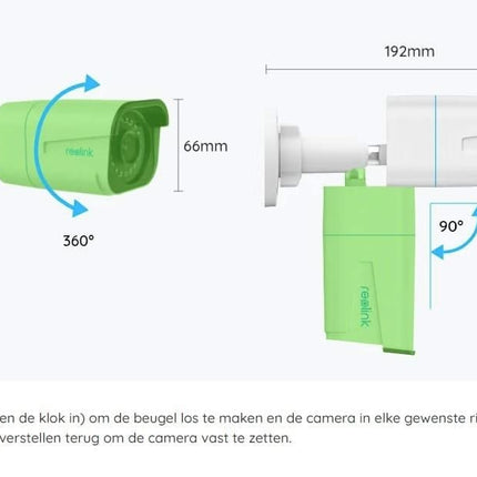 Reolink P330 Black, 8MP 4K PoE IP Camera with Person/Vehicle Detection