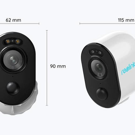 Reolink Reolink B330, 5MP Draadloze batterij camera met schrikverlichting