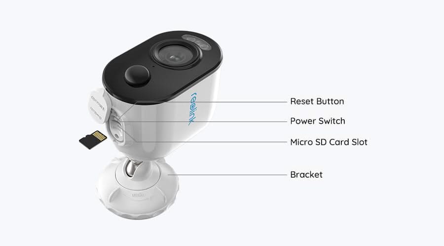 Reolink Reolink B330, 5MP Wireless battery camera with scare light