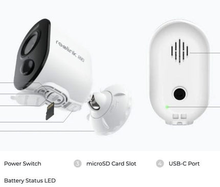 Reolink Reolink B350, 4K/8MP WiFi Dual-Band batterijcamera kleuren nachtzicht