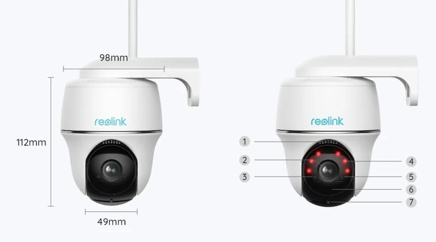 Reolink Reolink B430 5mp, wireless Pan & Tilt Dual WiFi camera on battery (rechargeable)