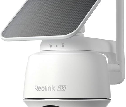 Reolink Reolink G440-W plus Solar White, 4G LTE 8MP 4K Pan Tilt caméra de batterie avec détection intelligente