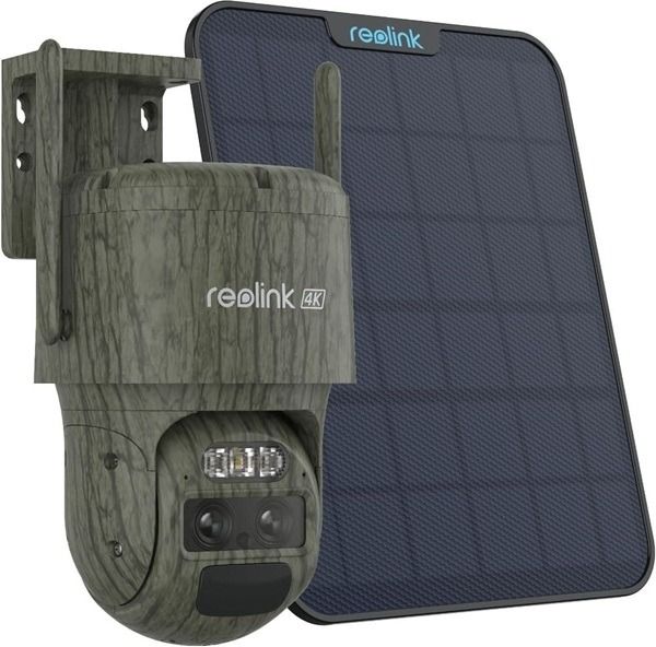Reolink Reolink G770-C, 4K 8MP Dual-Lens, 4G PT batterijcamera met zonnepaneel