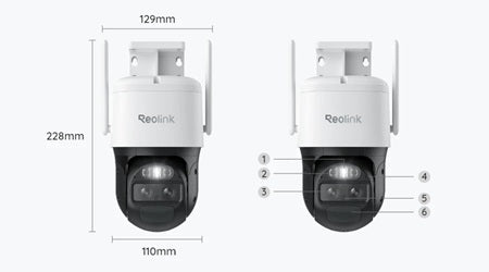 Reolink Reolink G770-W + Solar, 4G LTE 8MP 4K Dual-lens batterijcamera met auto-zoom tracking en Solar paneel