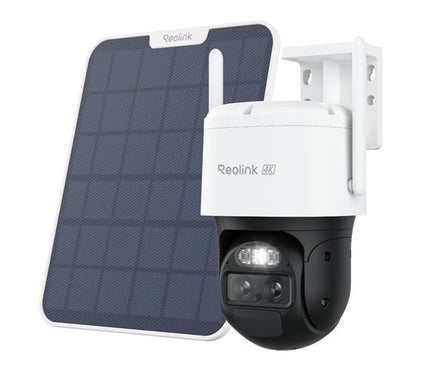 Reolink Reolink G770-W + Solar, 4G LTE 8MP 4K-Kamera mit zwei Objektiven, Akku, Auto-Zoom-Tracking und Solarpanel