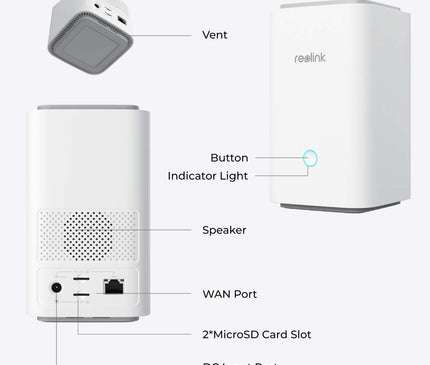 Reolink Reolink Home Hub1, draadloze beveiligingshub met Multi-Device Management