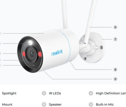 Reolink Reolink NVS12-8MB4W, 4K/8MP UHD WiFi Bullet beveiligingsset