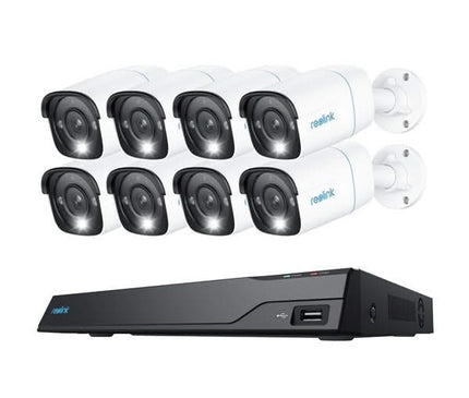 Reolink Reolink NVS16-8MB8, ensemble de sécurité 4K, UHD, PoE et disque dur de 4 To