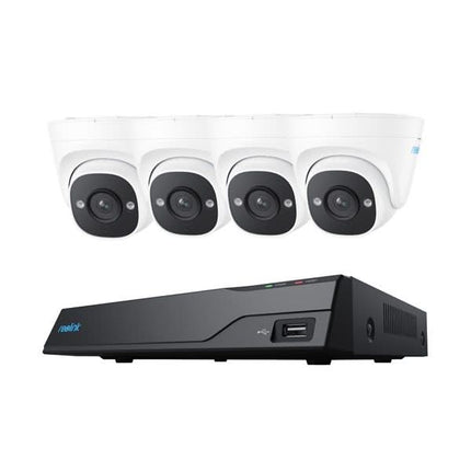 Reolink Reolink NVS8-5MD4, Kit de sécurité 2TB, 5MP, PoE et détection intelligente avec 4x caméra Turret