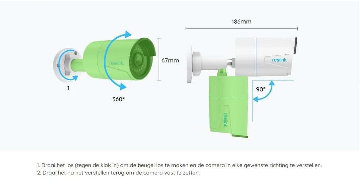 Reolink Reolink P320, 5MP PoE IP Camera with Person/Vehicle Detection (caméra IP PoE 5MP avec détection de personne/véhicule)