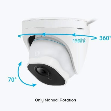 Reolink Reolink P334 Caméra tourelle, 4K 8 mégapixels POE Smart detection