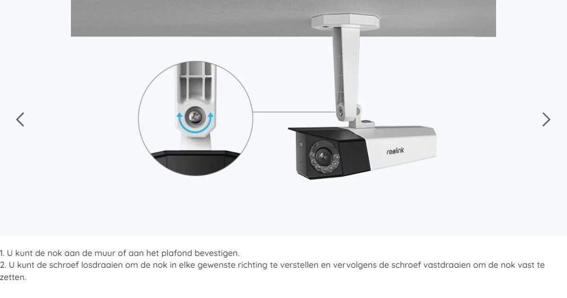 Reolink Reolink P730, caméra 4K à double objectif avec angle de vue de 180° avec PoE