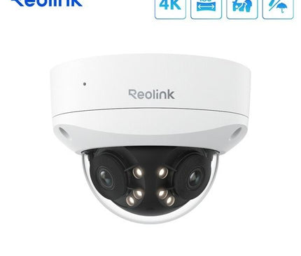Reolink P737-A, 8MP 4K/8MP UHD IK10 Dual-Lens 4K Dome Camera, Vandal-Resistant, PoE